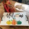 Fall Stencils for Painting on Wood Crafts Reusable (18 Half Round)